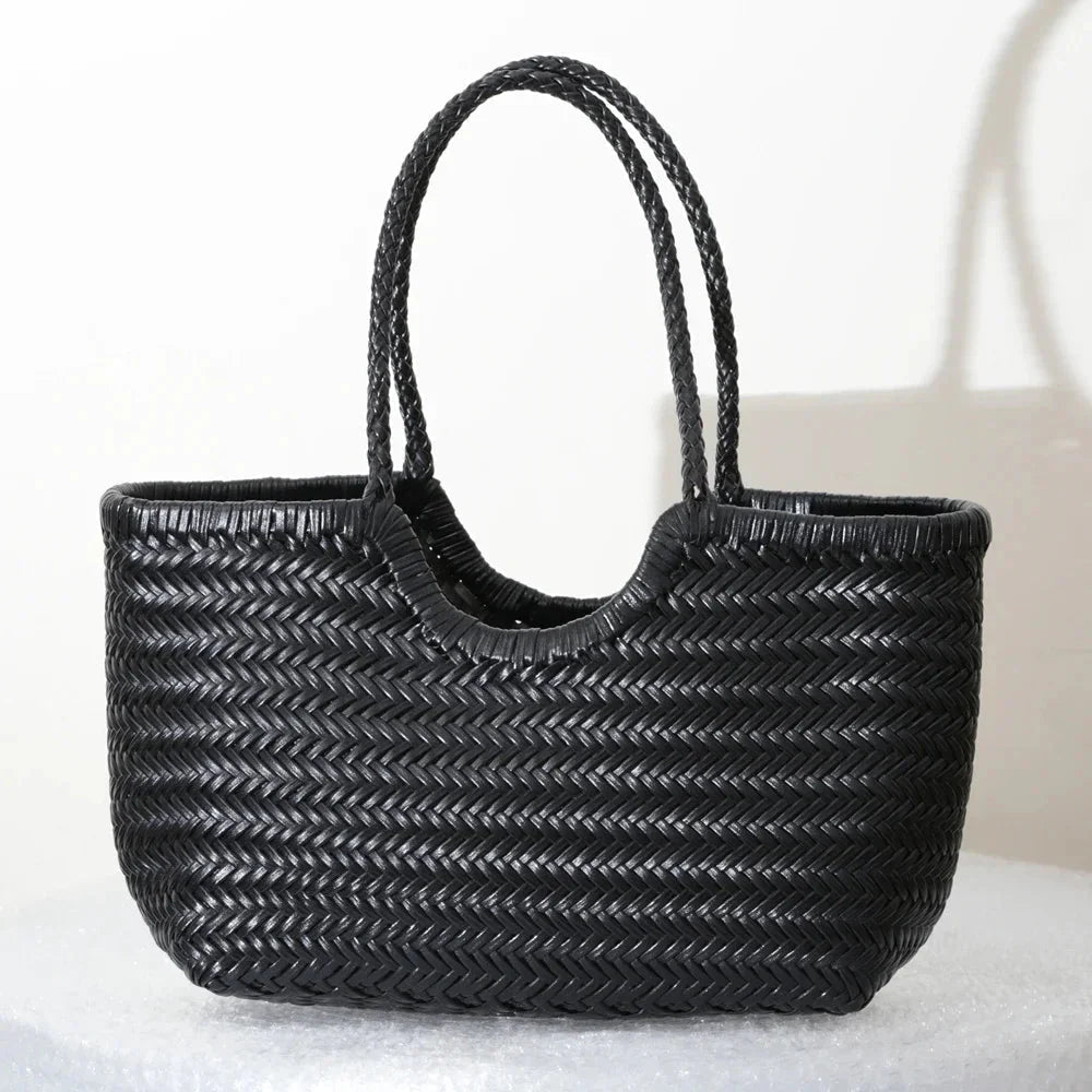 SOKYND Aneta Woven Tote Bag HandbagsSOKYND-481047-GRE-S-71255GreenS