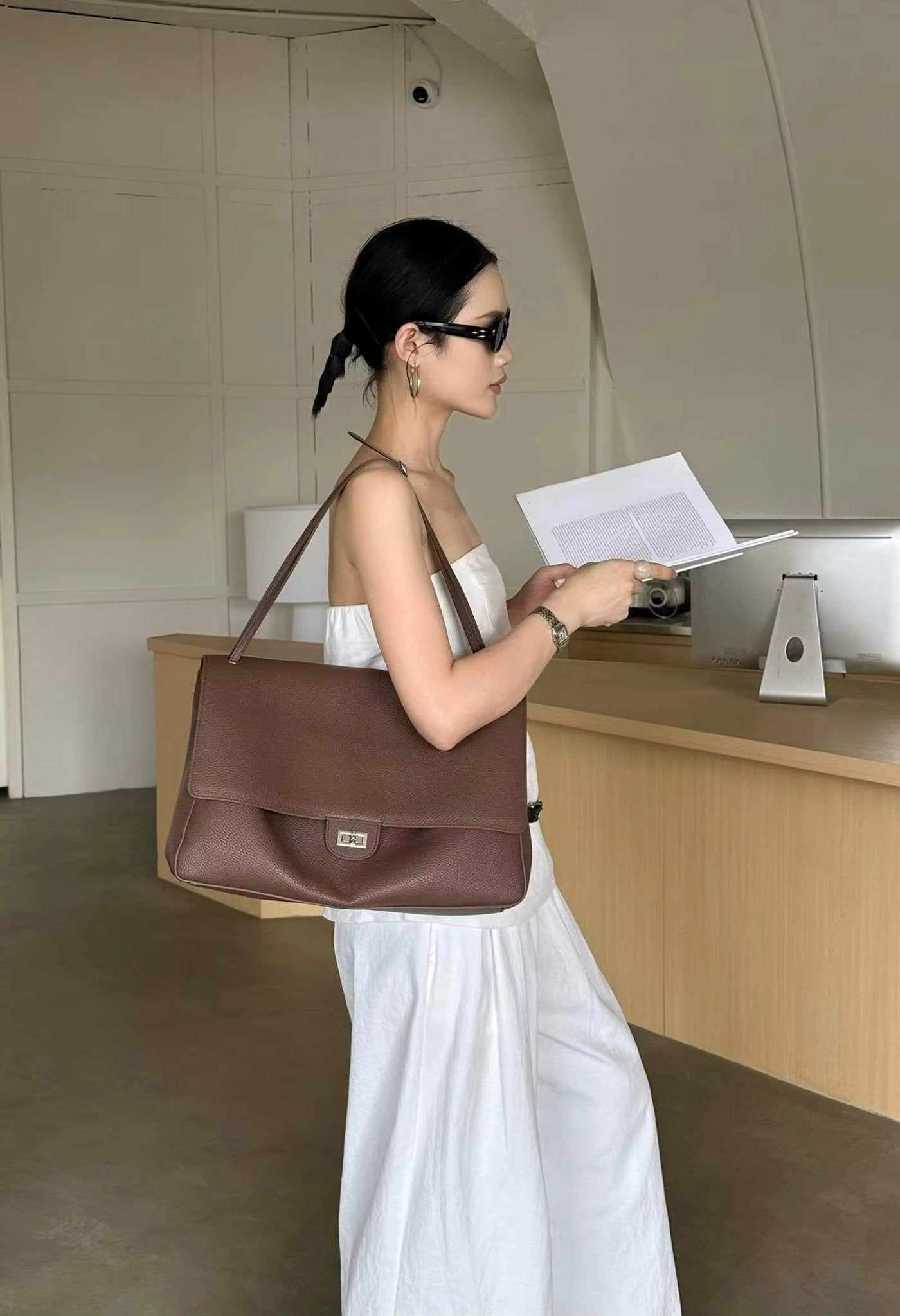 SOKYND Angela Chevron Crossbody Bag BagSOKYND-931735-BRO-OS-20151Brown