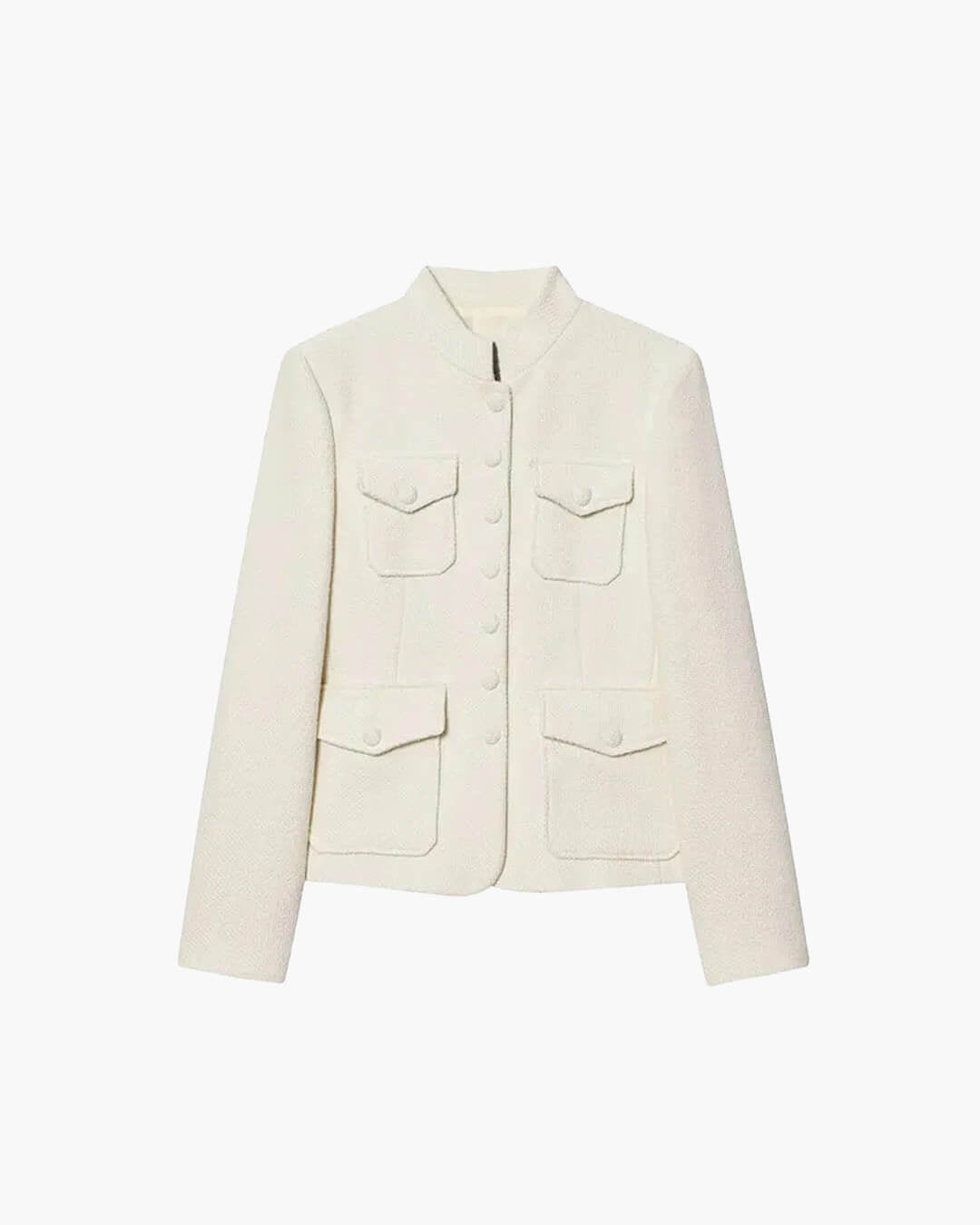 SOKYND Angela Stand Collar Flap Pockets Blazer BlazerSOKYND-480023-S-OS-28311S