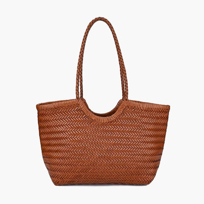 SOKYND Anna Woven Faux Leather Bag BagsKa1774219786661686386Light BrownRegular