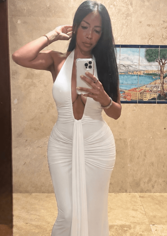 SOKYND Anne Halter Ruched Maxi Dress DressSOKYND-577623-WHI-M-70359WhiteM