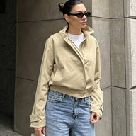 Veste zippée col montant Anne
