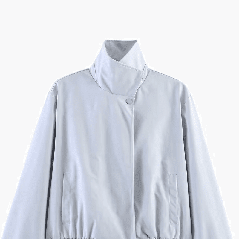 SOKYND Anne High Neck Zip Jacket JacketSOKYND-111575-LIG-S-40279Light BlueS