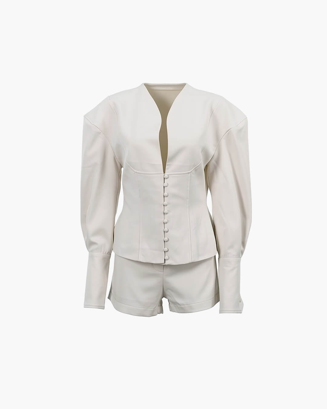 SOKYND Ashley Cinched - Waist Blazer Shorts Set Matching SetsFm1772777205924604011SetM