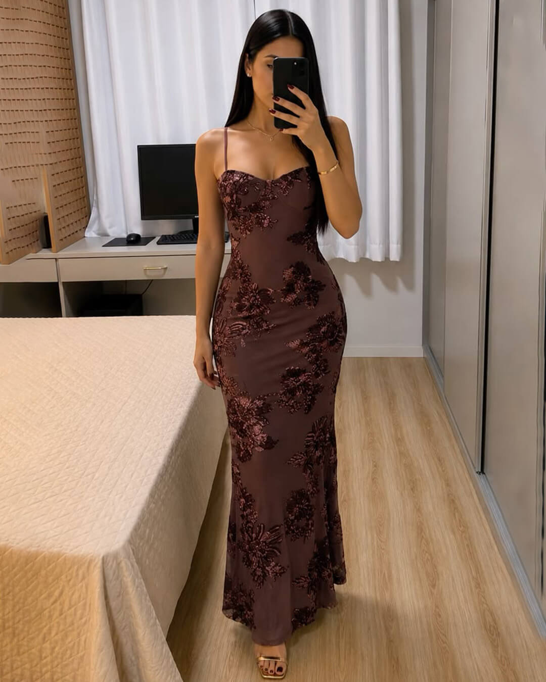 Robe de soirée Clara à nouer dans le dos