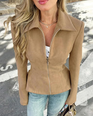 Belle Faux Suede Jacket