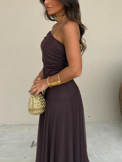 SOKYND Brianna Off Shoulder Maxi Dress DressM