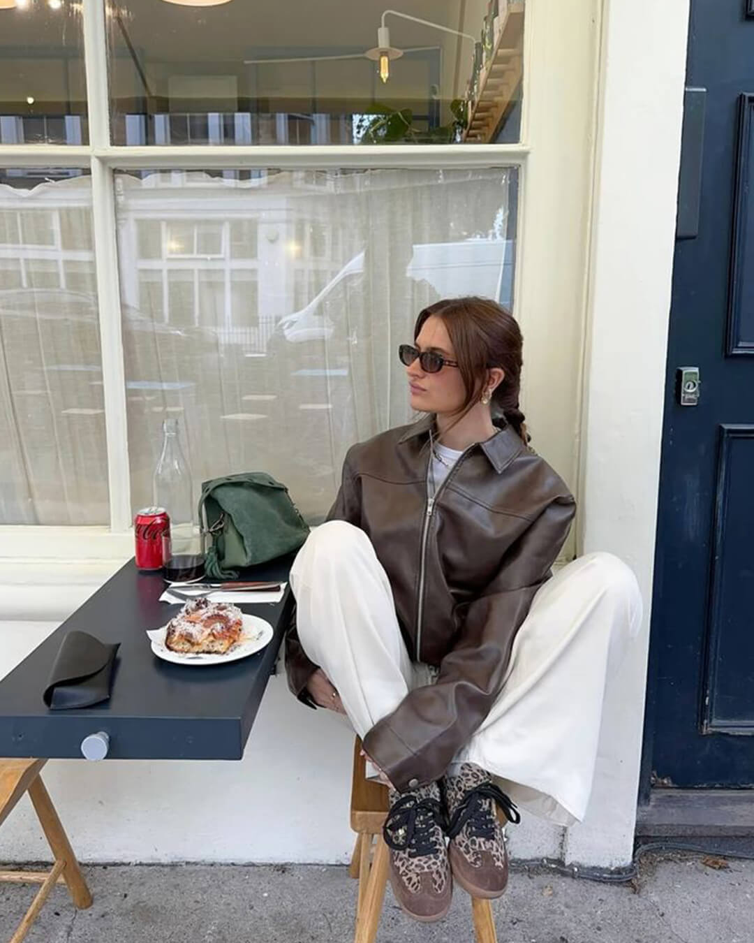 SOKYND Carlotta Vegan Leather Jacket Coats & Jacketsbc1767625273842772351BrownL