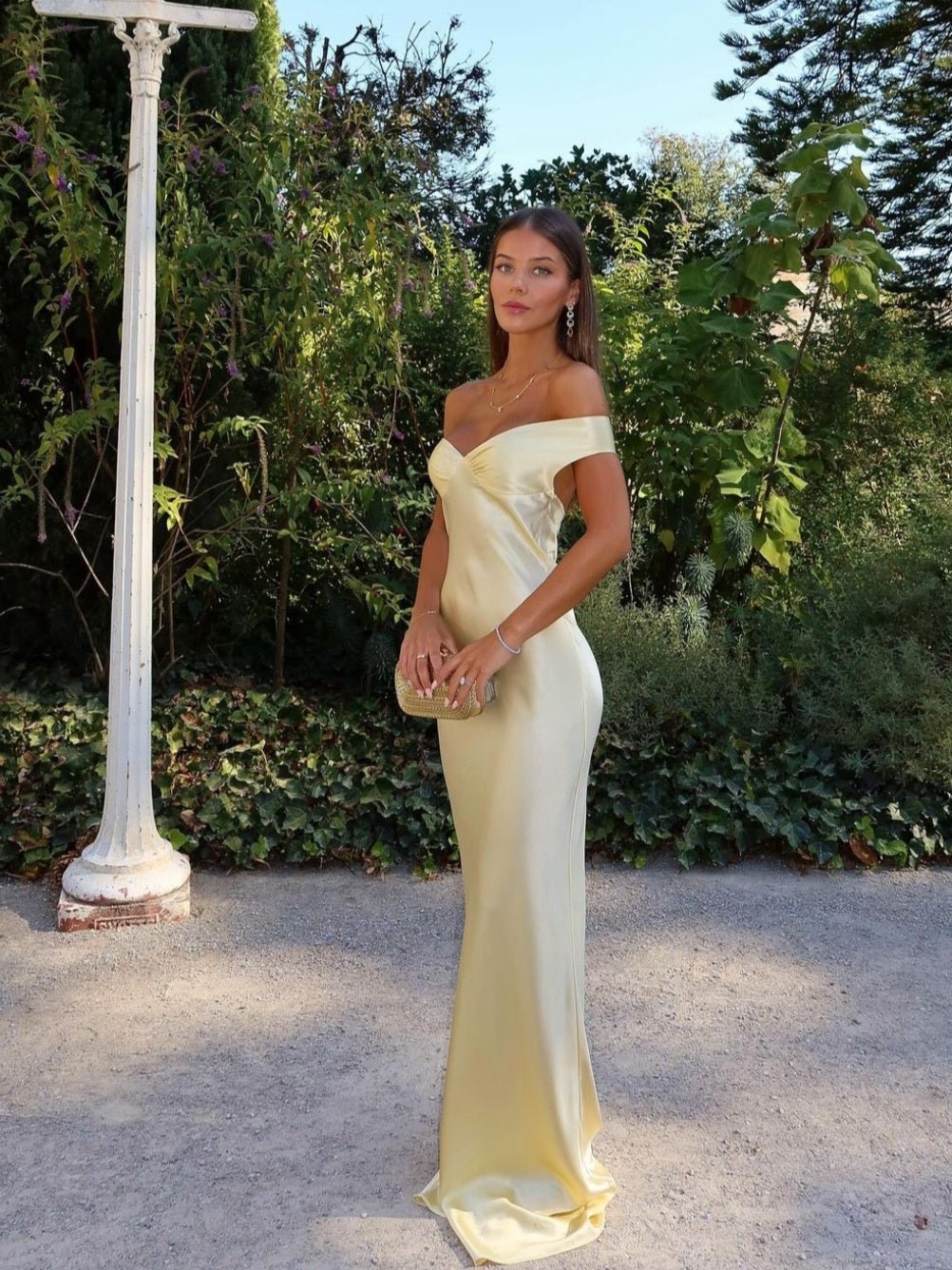 SOKYND Celeste Backless Satin Maxi Dress DressXL
