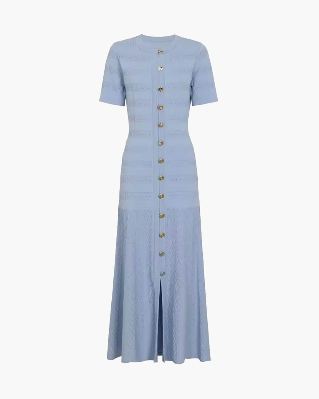 SOKYND Celeste Ribbed Knit Midi Dress DressWhiteXS