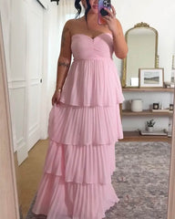 Adela robe maxi plissée à volants bustier [max 255]