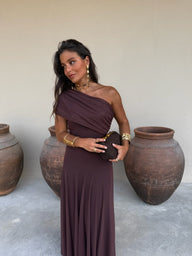 Robe longue Clarice en maille