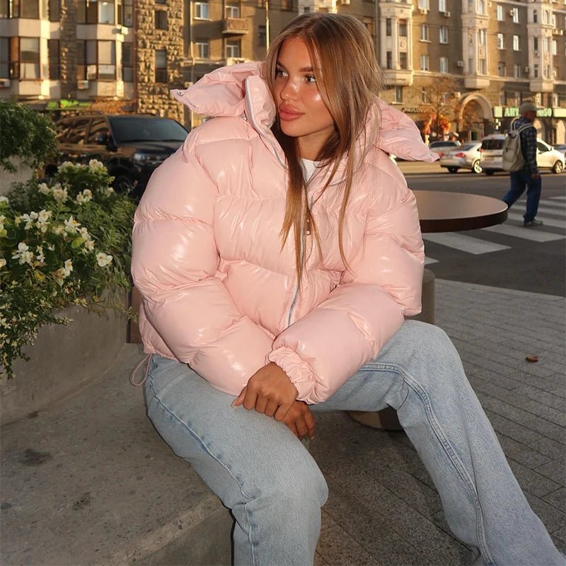 SOKYND Davina Hooded Puffer Jacket Coats & JacketscO1767356248748017991PinkS