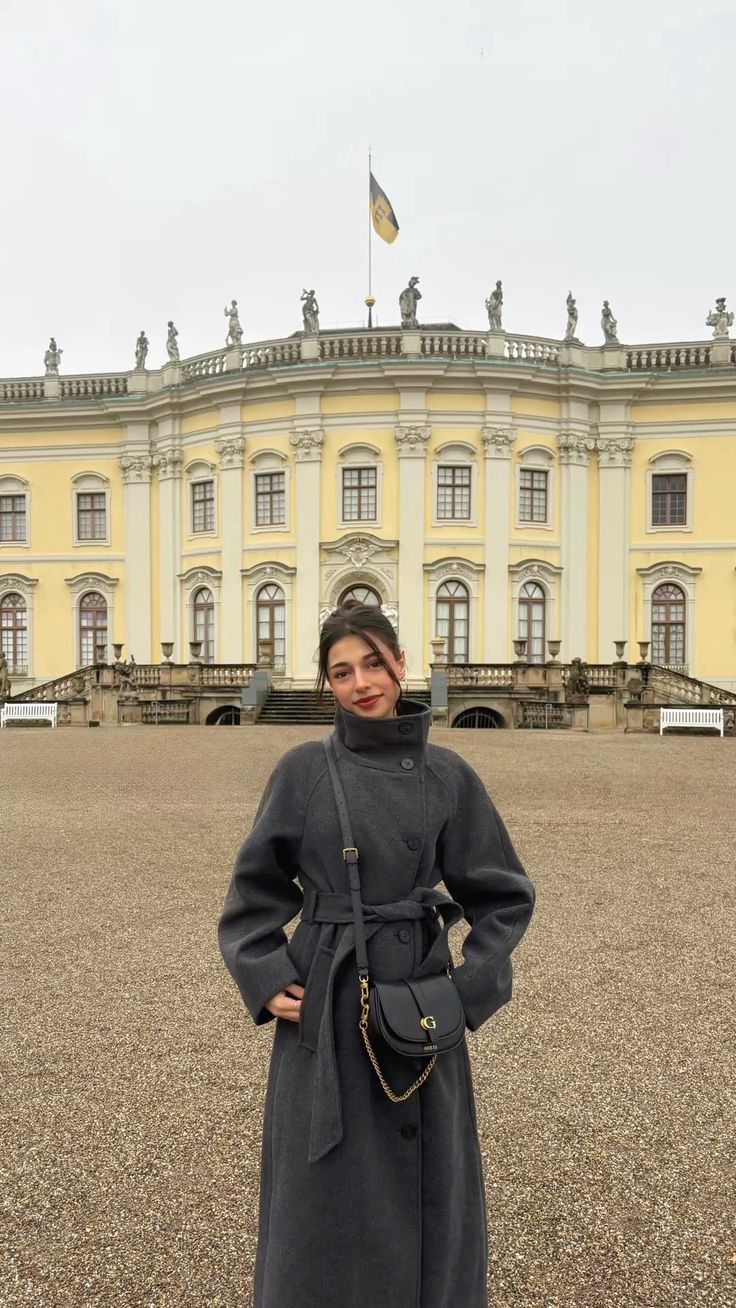 SOKYND Dolly Long Belted High Collar Coat Coats & Jacketshm1767625273837054983GreyS