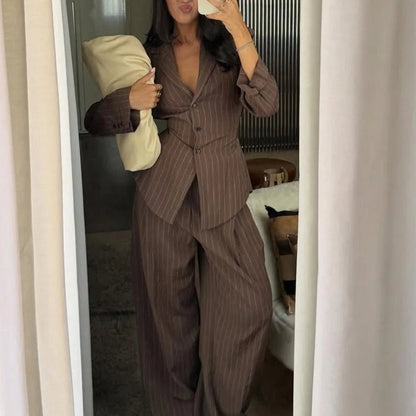 SOKYND Dorothy Pinstripe Pant Suit Matching SetsIP1774219786677015835PantsXS