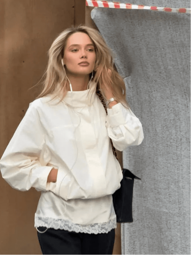 SOKYND Elena Hooded Waterproof Bomber Jacket JacketBlackS