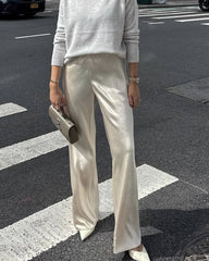 Pantalon satiné large Adeltraud