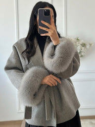 Manteau en fausse fourrure Ellianna