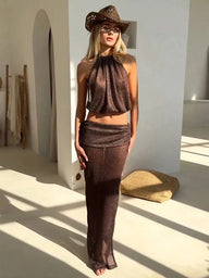 Ensemble tricot Eva à lacets