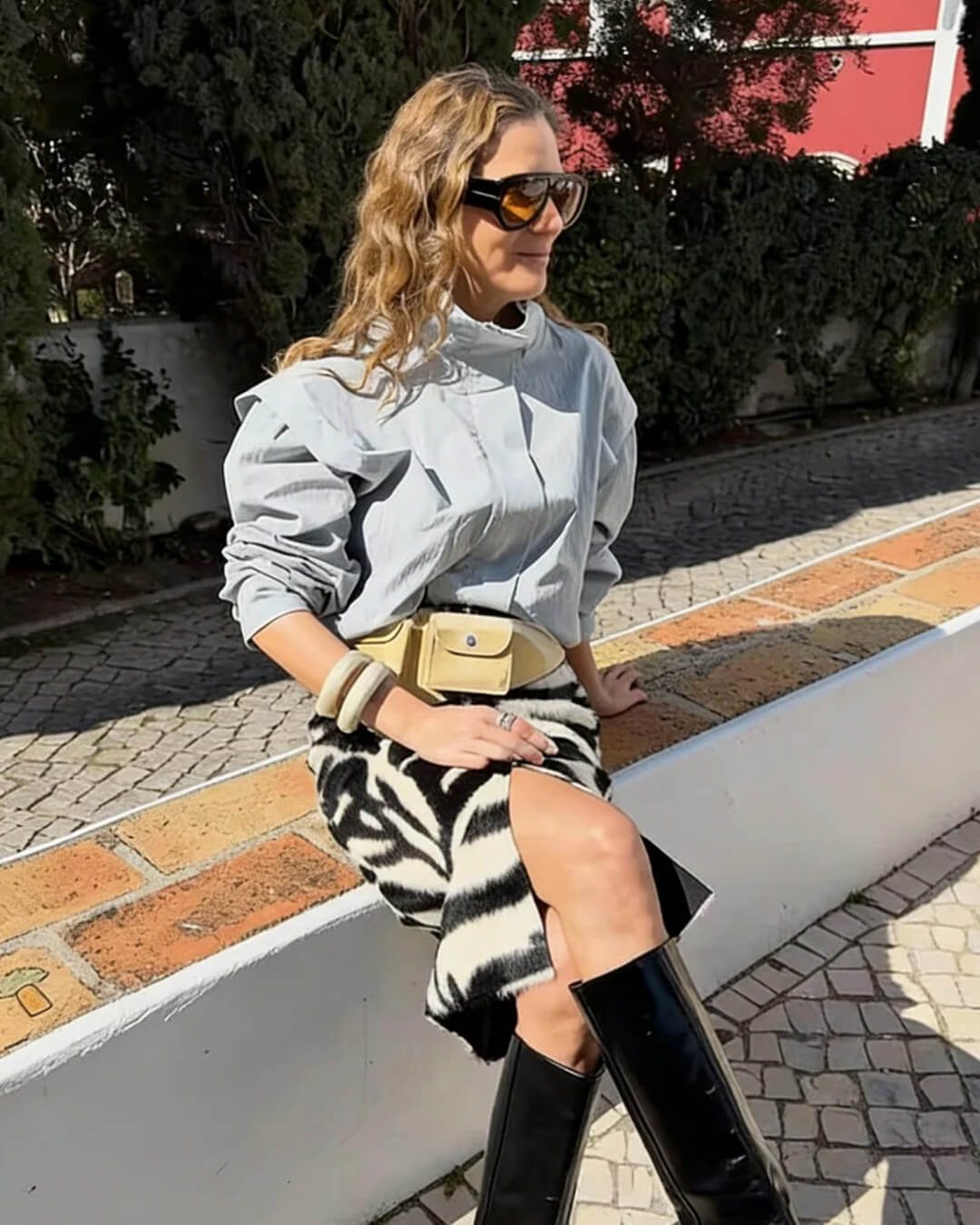 SOKYND Halia High Collar Cropped Jacket Coats & JacketsLight BlueL
