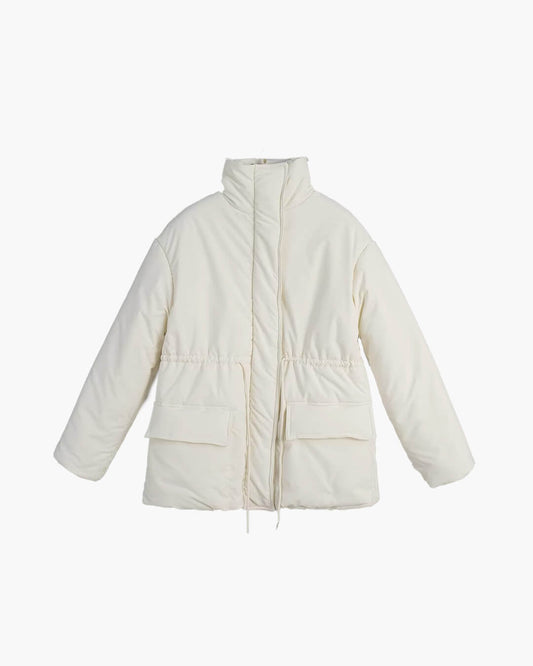 Hanna Manteau Duvet Matelassé Col Montant
