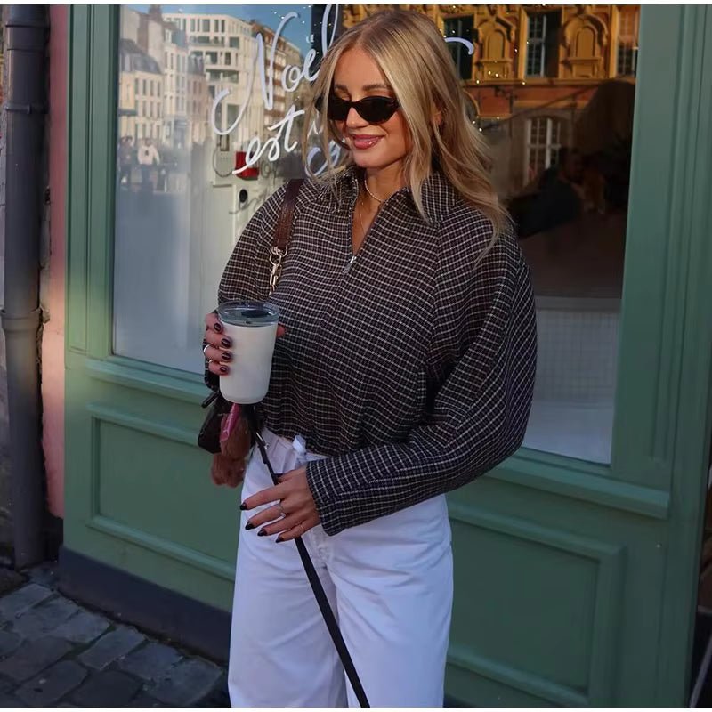 SOKYND Hannah Houndstooth Zip Jacket Matching SetsSOKYND-474583-SUI-S-32119Suit - Jacket + SkirtS