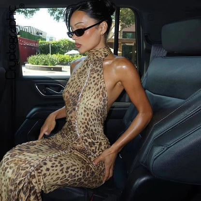 SOKYND Helena Leopard Halter Neck Maxi Dress DressesSOKYND-620759-DEF-XS-59511XS