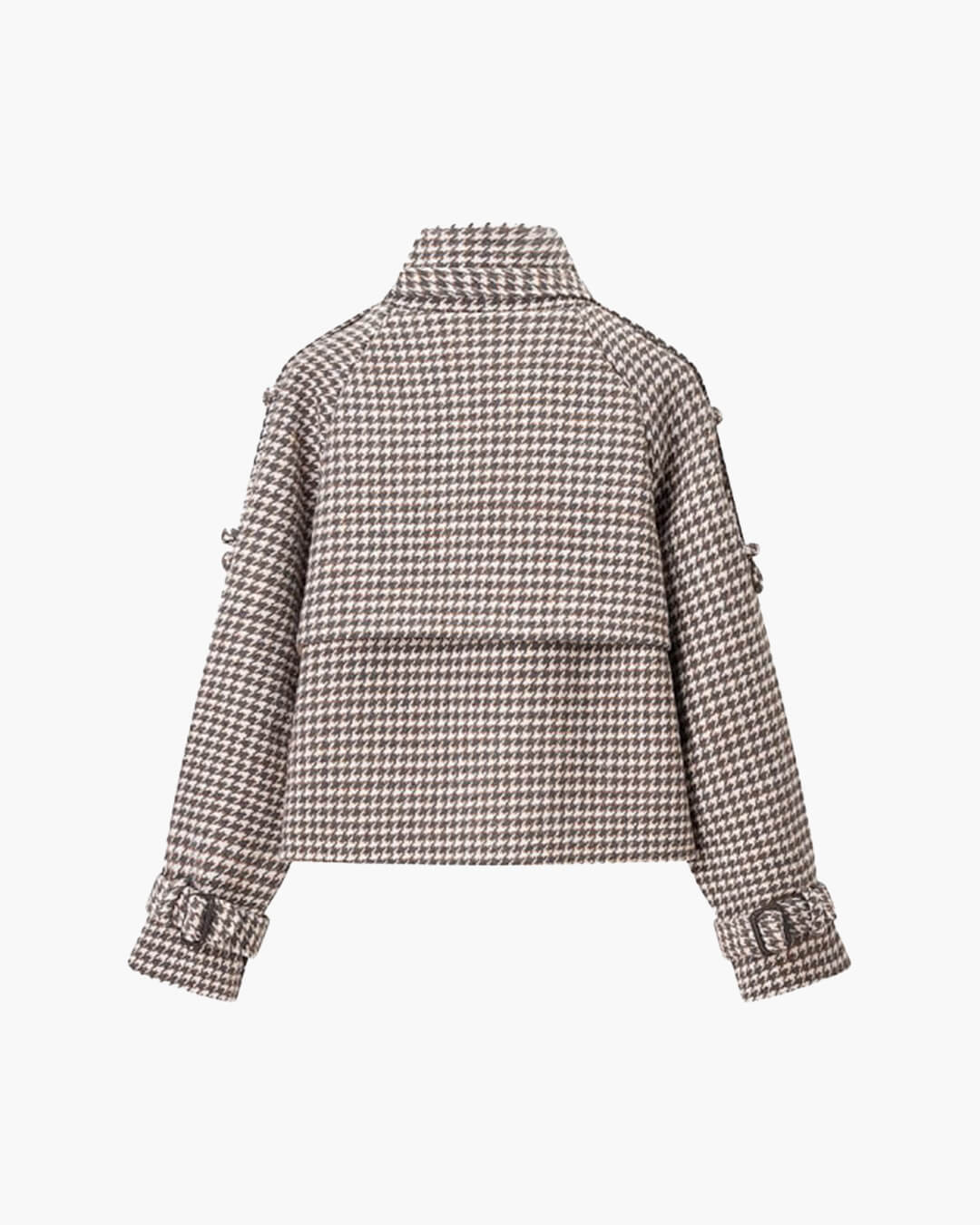 SOKYND Jenny Plaid Trench Coat CoatSOKYND-312919-CHE-S-14359BrownS