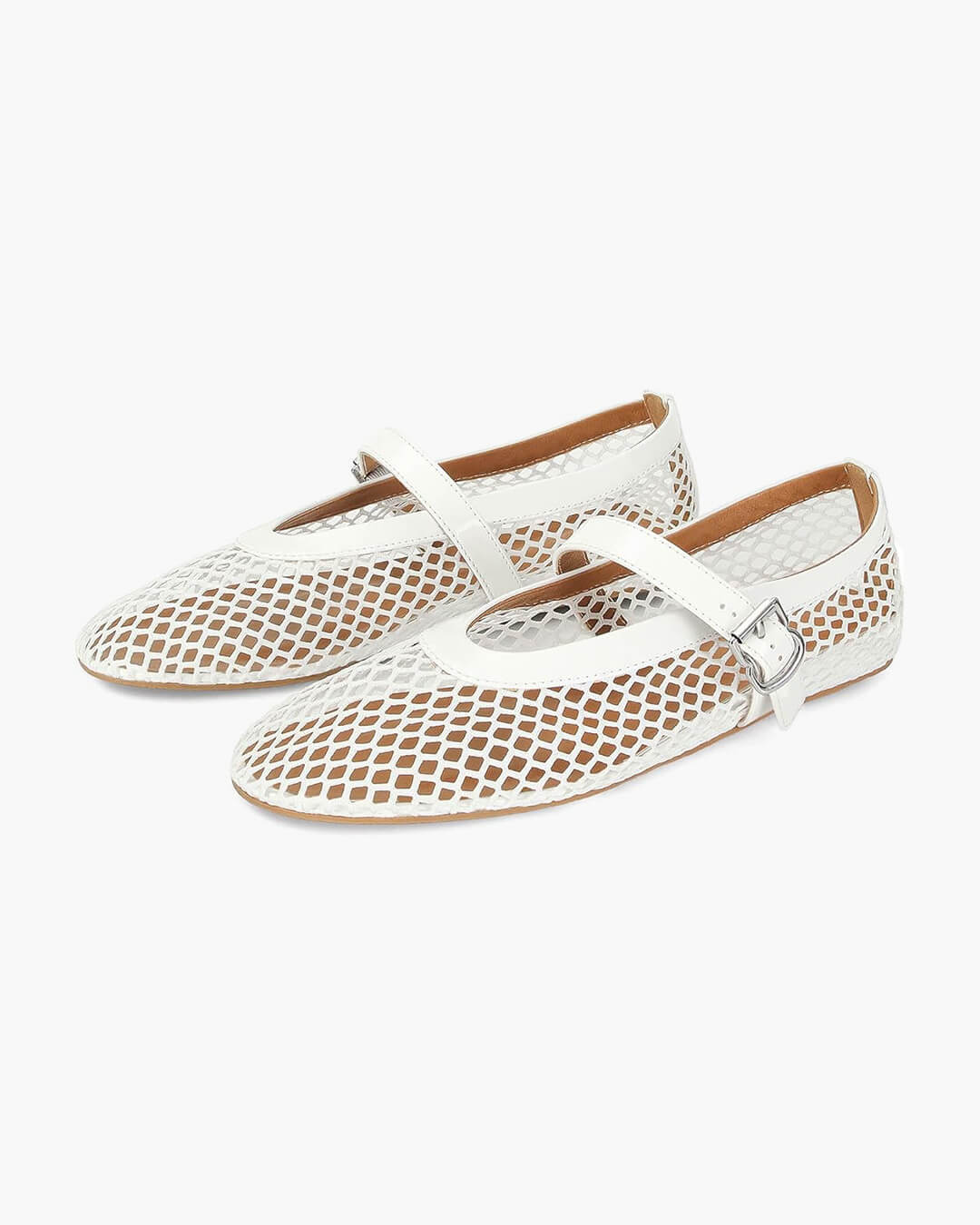 SOKYND Jessica Mesh Ballet Flats ShoesBurgundy36