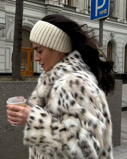 SOKYND Josephine Leopard Faux Fur Coat Coats & Jacketshu1767625273836626982White LeopardXS
