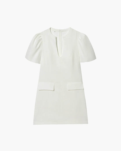SOKYND Kaira Puff Sleeve Mini Dress DressBlackS