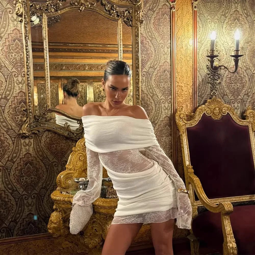 SOKYND Kate Off - Shoulder Mini Dress DressesCA1774219786666799255M