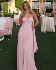 Robe longue Kimberly en mesh avec foulard