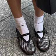 Laura Mesh Ballet Flats