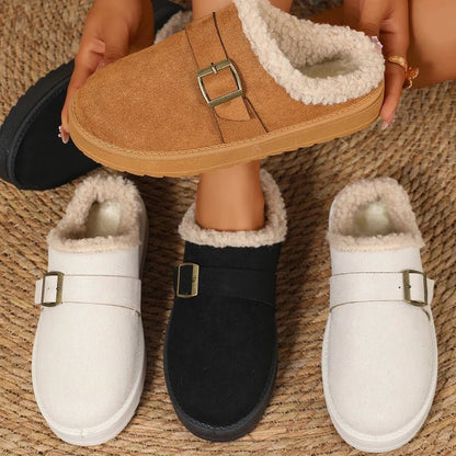 SOKYND Layla Faux Fur Lined Suede Clogs ShoesSOKYND-979991-BLA-43-47799Black43