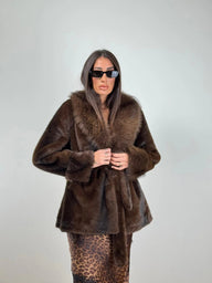 Manteau en fausse fourrure Leslie