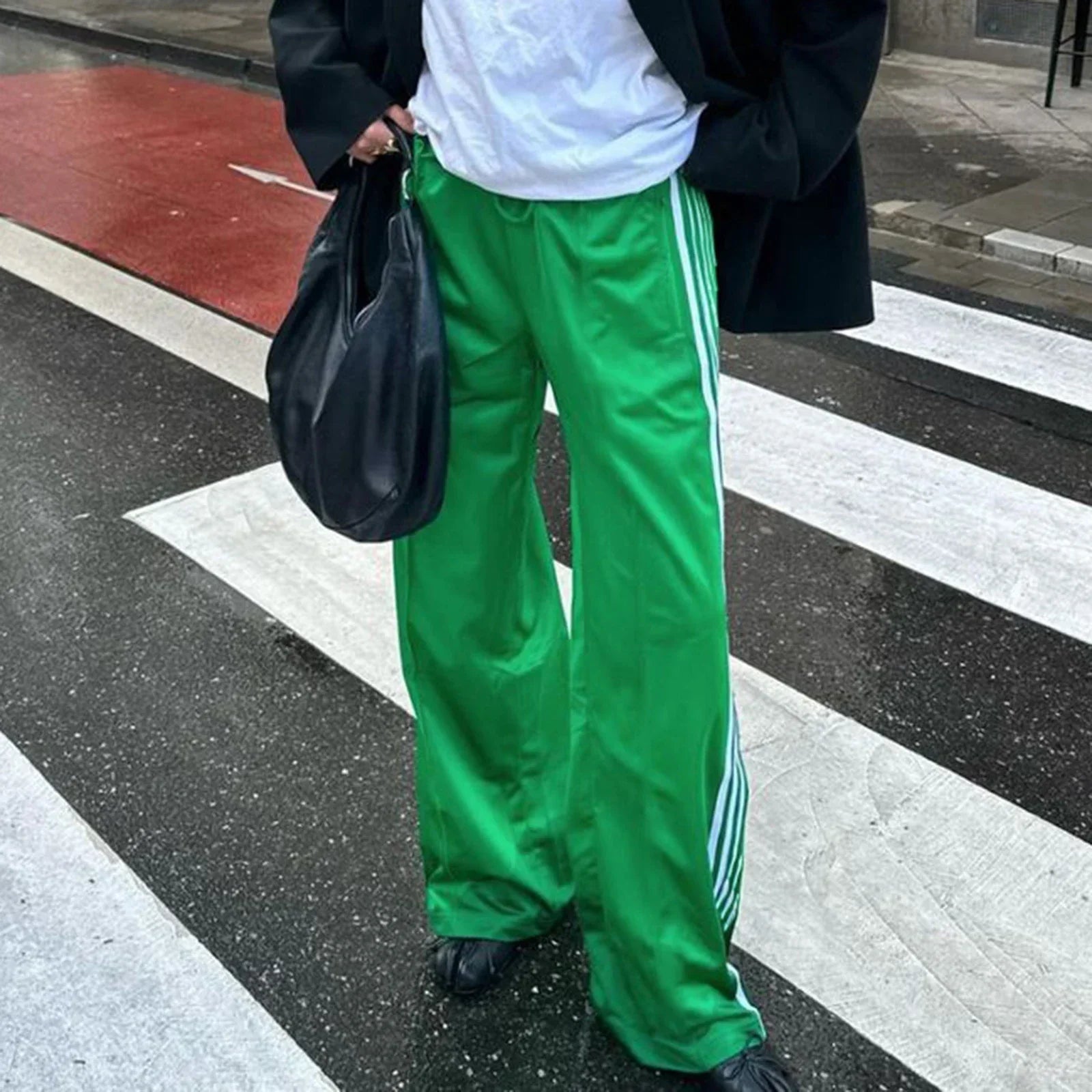 SOKYND Lily Striped Drawstring Sweatpants PantsSOKYND-262743-GRE-S-42231GreenS