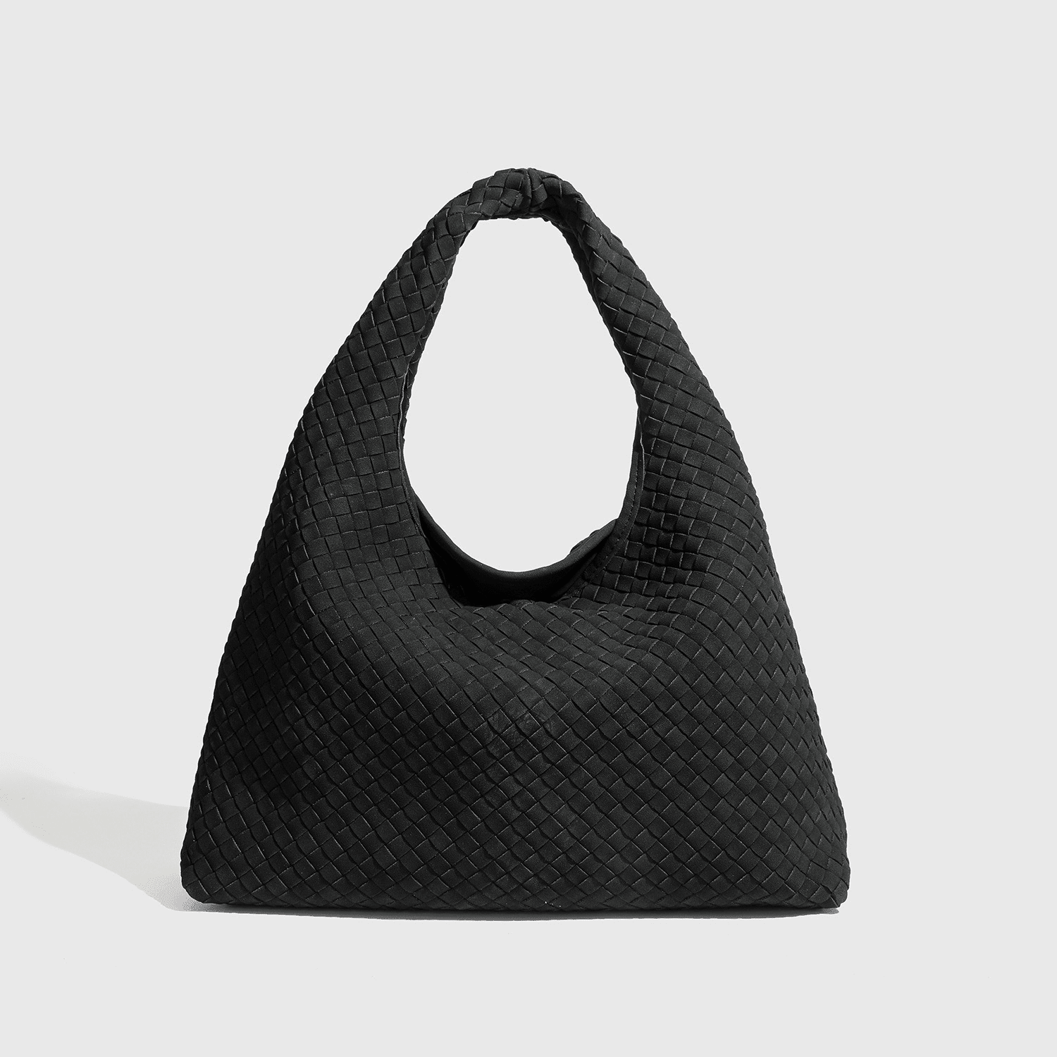 SOKYND Lola Woven Faux Suede Tote Bag BagSOKYND-493847-BLA-OS-14487Black