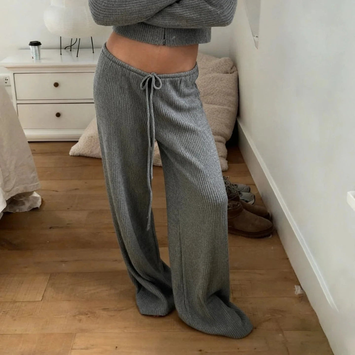 SOKYND Lorena Knitted Lounge Pants PantsSOKYND-447063-WHI-S-54839WhiteS