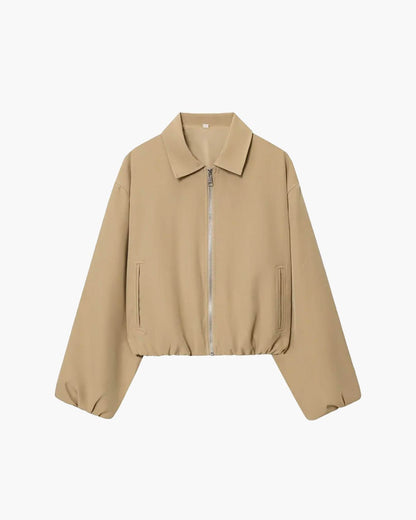 SOKYND Luana Puffed Bomber Jacket Coats & JacketsCreamXS