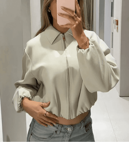 SOKYND Luana Puffed Bomber Jacket Coats & JacketsSOKYND-252375-CRE-XS-98583CreamXS