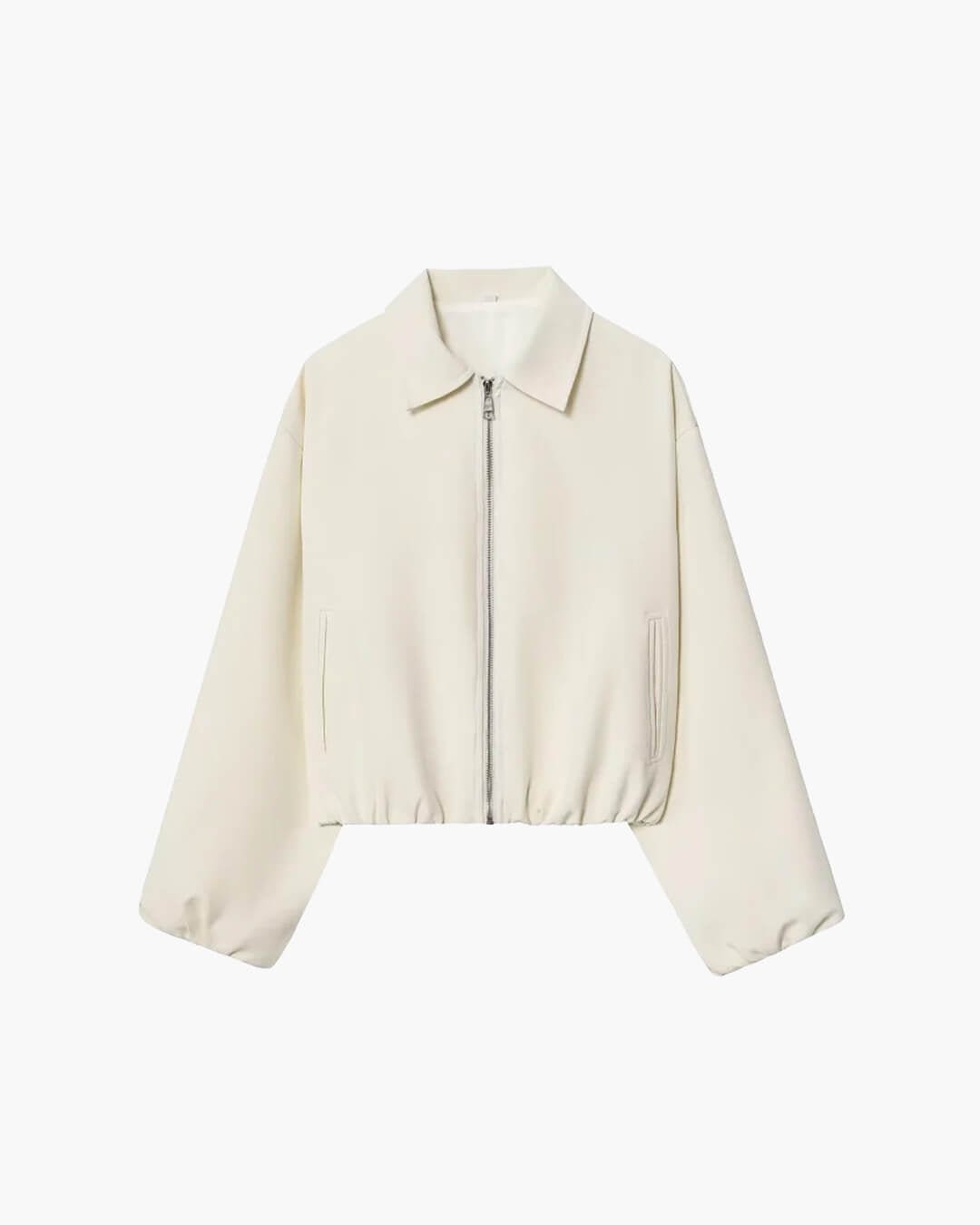 SOKYND Luana Puffed Bomber Jacket Coats & JacketsCreamXS
