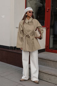 Lucy Trench-coat portefeuille ceinturé