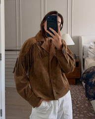 Veste Western à Franges en Suédine Lucy