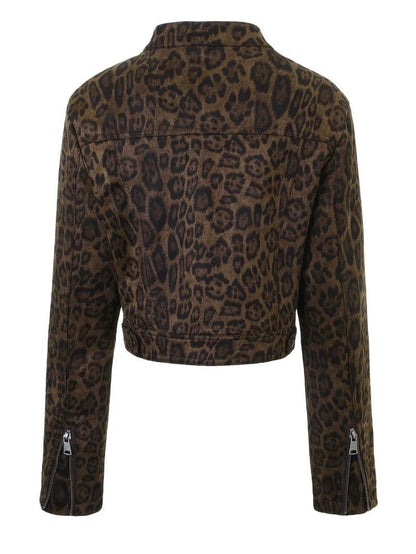 SOKYND Maria Coral Leopard Cropped Jacket JacketSOKYND-690327-XS-OS-65335XS