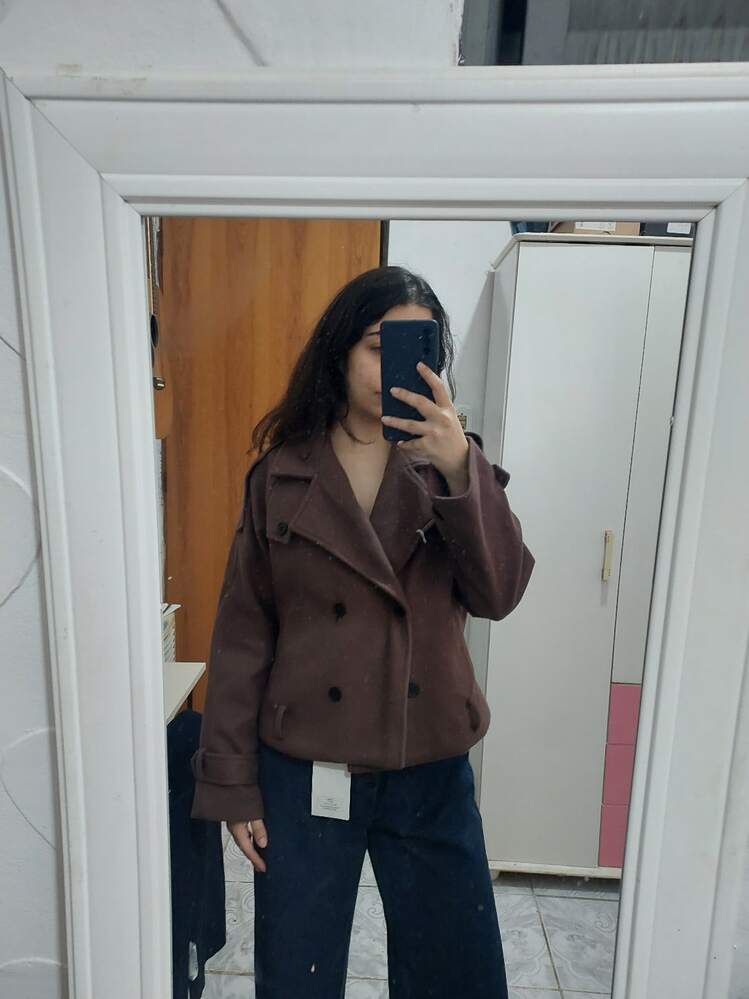 SOKYND Mary High Collared Coat CoatSOKYND-005271-BRO-M-90583BrownM