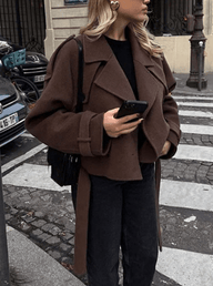 Manteau Mary à col montant