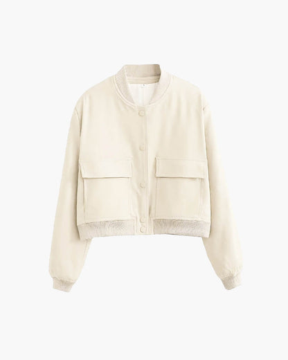SOKYND Mila Bomber Jacket JacketSOKYND-445335-OAT-S-26423OatmilkS
