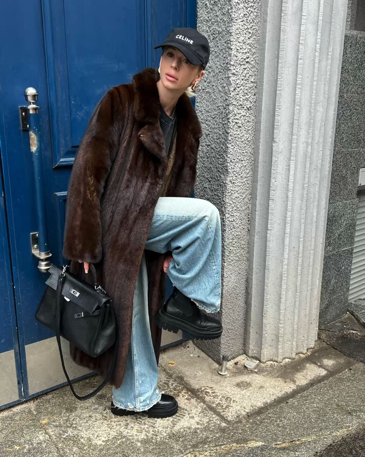 SOKYND Mina Faux Fur Maxi Coat Coats & JacketsgZ1767356248730320778LBrown