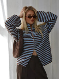 Gilet Monica à col montant zippé